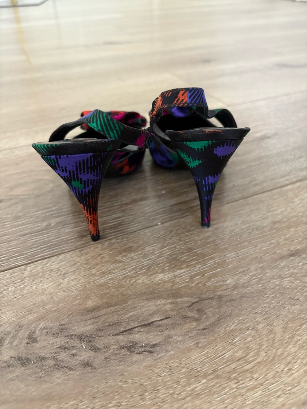 Vintage Stuart Weitzman Matching Heels & Clutch Set | 90s Designer - Picture 10 of 14